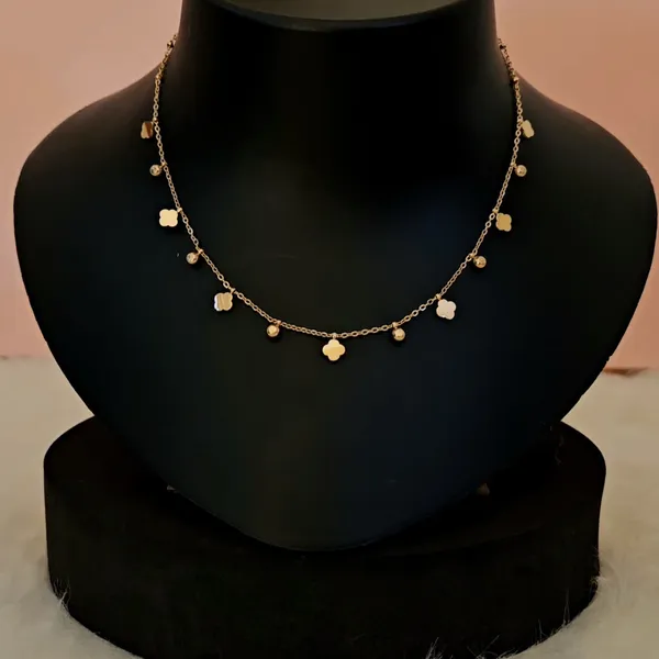 Rose_Gold_Plated_18K_Micro_Spring_Blossom_Chain_For_Women