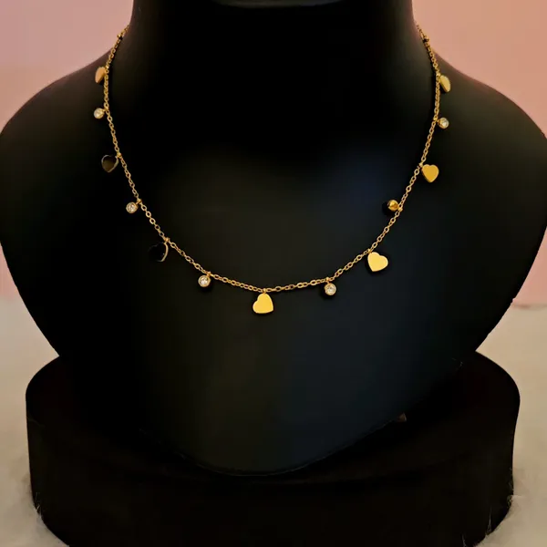 Gold_Plated_18K_Micro_Gold_Heart_Chain_For_Women