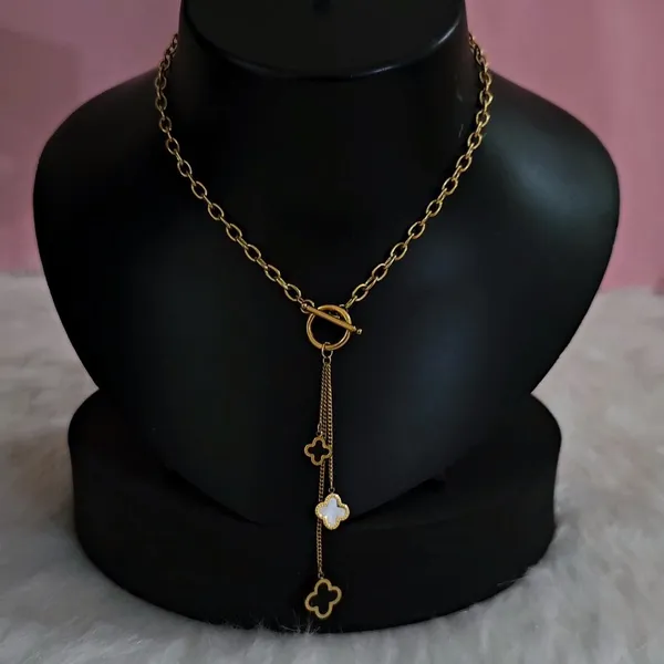 Gold_Plated_18K_Micro_Night_&_Day_Clover_Necklace_For_Women