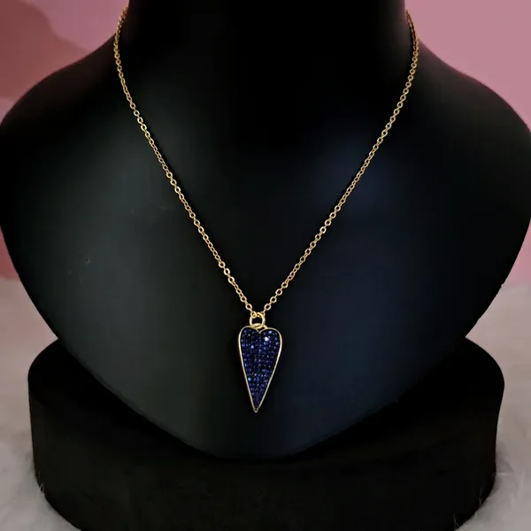 Blue_Gold_Plated_18K_Micro_Secret_Promise_Necklace_For_Women