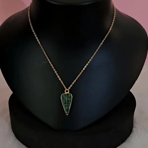 Green_Gold_Plated_18K_Micro_Secret_Promise_Necklace_For_Women
