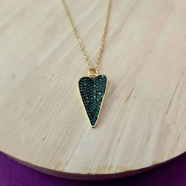 Green_Gold_Plated_18K_Micro_Secret_Promise_Necklace_For_Women