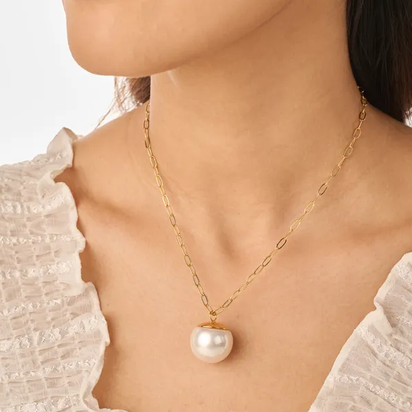 Off_White_Gold_Plated_18K_Micro_Pearl_Chain_For_Women