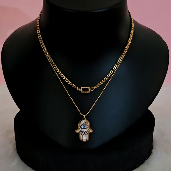 Gold_Plated_18K_Micro_Double_Hamsa_Necklace_For_Women