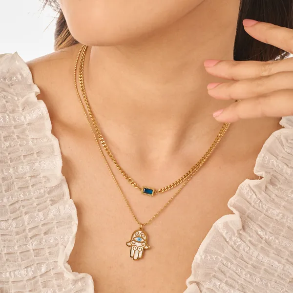 Gold_Plated_18K_Micro_Double_Hamsa_Necklace_For_Women