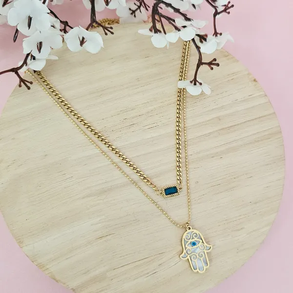 Gold_Plated_18K_Micro_Double_Hamsa_Necklace_For_Women