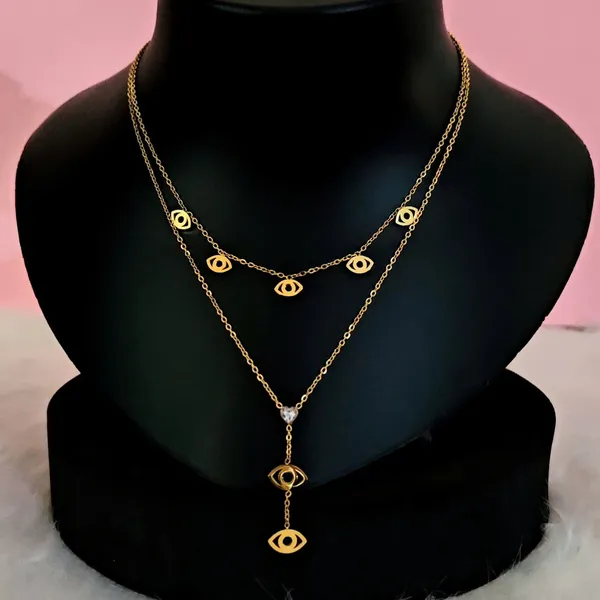Gold_Plated_18K_Micro_Guardian_Gaze_Necklace_For_Women