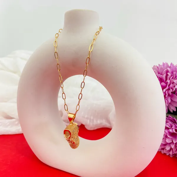 Gold_Plated_18K_Micro_Shoe_Gold_Chain_For_Women