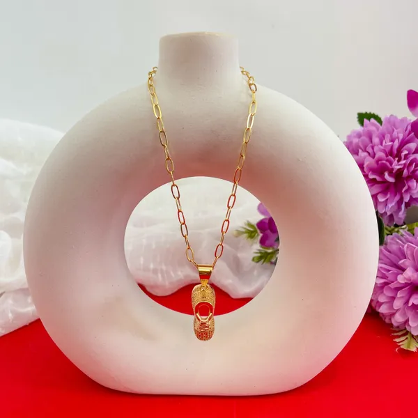 Gold_Plated_18K_Micro_Shoe_Gold_Chain_For_Women