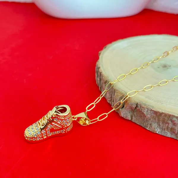 Gold_Plated_18K_Micro_Shoe_Gold_Chain_For_Women