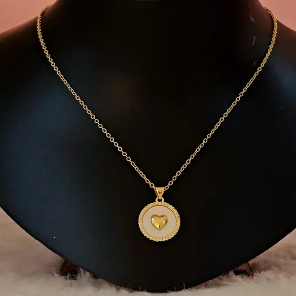 Gold_Plated_18K_Micro_Round_Heart_Chain_For_Women