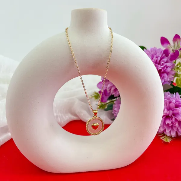 Gold_Plated_18K_Micro_Round_Heart_Chain_For_Women