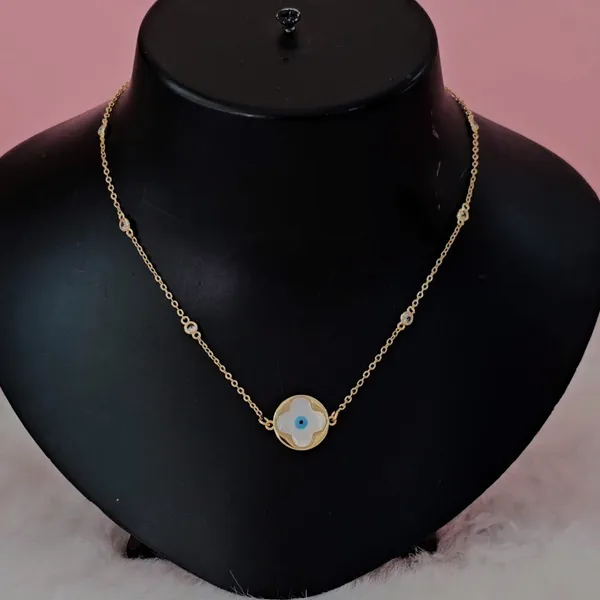 Gold_Plated_18K_Micro_Clover_Evil-Eye_Necklace_For_Women