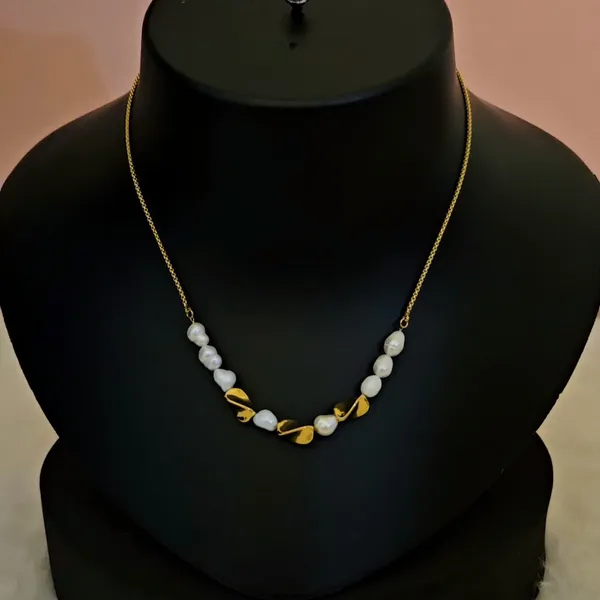 Gold_Plated_18K_Micro_Freshwater_Pearls_Chain_For_Women