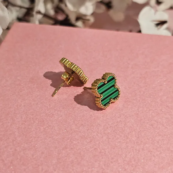 Gold_Plated_18K_Micro_Green_Clover_Studs_For_Women