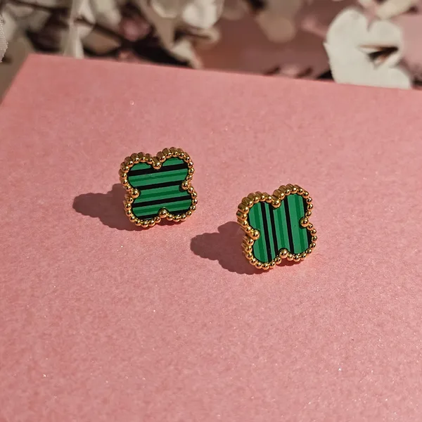 Gold_Plated_18K_Micro_Green_Clover_Studs_For_Women