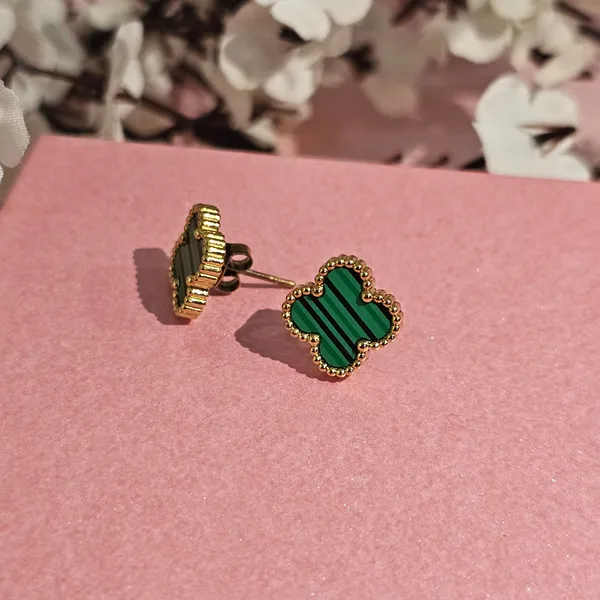 Gold_Plated_18K_Micro_Green_Clover_Studs_For_Women