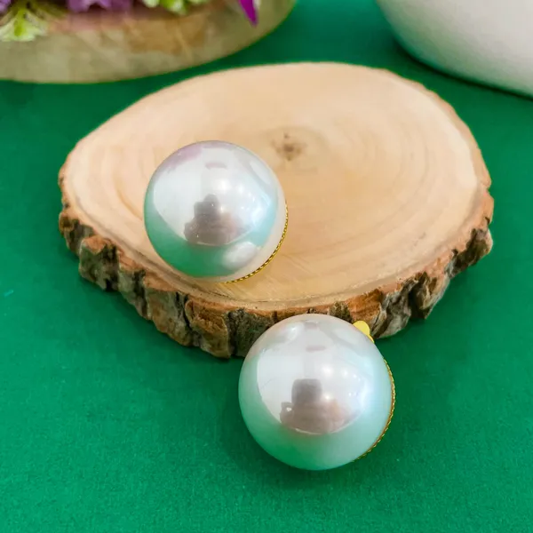 White_Gold_Plated_18K_Micro_25Mm_Pearl_Earring_For_Women