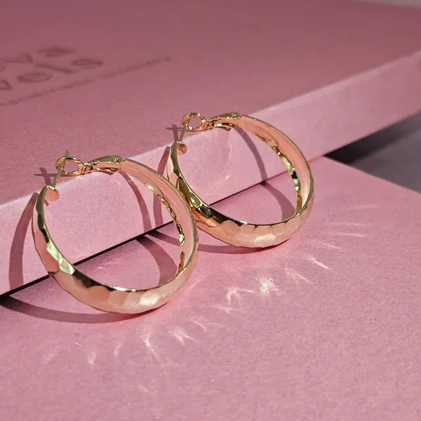 Gold_Plated_18K_Micro_Gleaming_Gold_Hoops_Earrings_For_Women