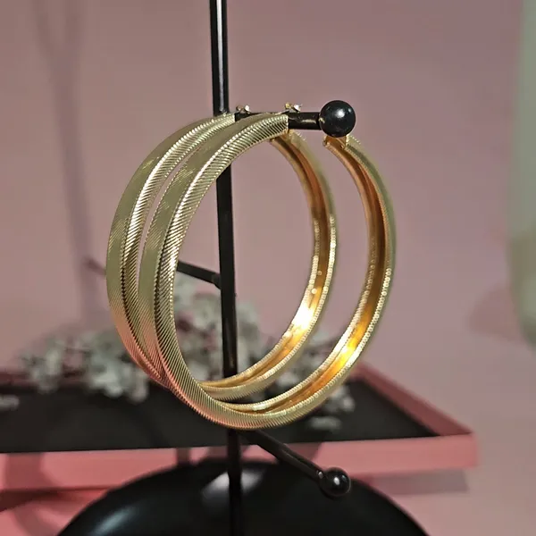 Gold_Plated_18K_Micro_Luminous_Large_Loops_Earrings_For_Women