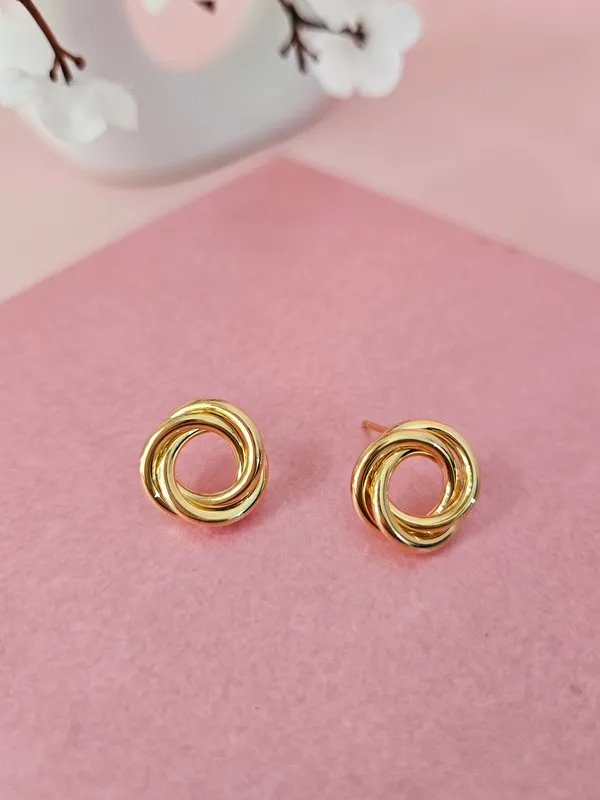 Gold_Plated_18K_Micro_Twisted_Loop_Earrings_For_Women