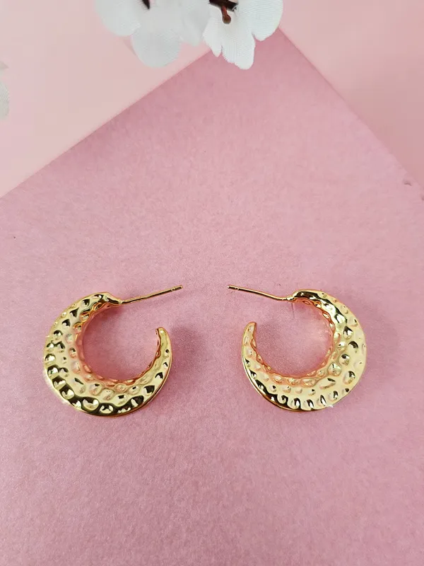 Gold_Plated_18K_Micro_Golden_Conch_Earrings_For_Women
