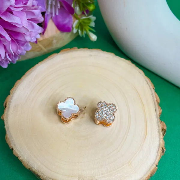 Rose_Gold_Plated_14K_Micro_Clover_Rose_Gold_Studs_For_Women