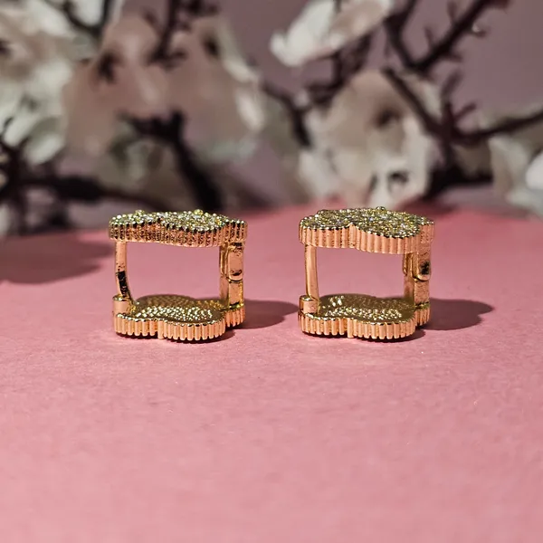 Gold_Plated_18K_Micro_Clover_Gold_Studs_For_Women