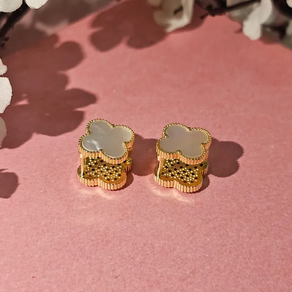 Gold_Plated_18K_Micro_Clover_Gold_Studs_For_Women