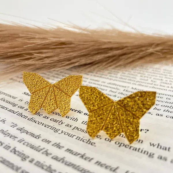 Golden_Handmade_Brass_Butterfly_Stud_Earrings_For_Women