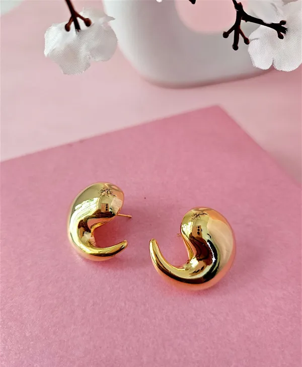 Gold_Plated_18K_Micro_Raindrop_Earrings_For_Women