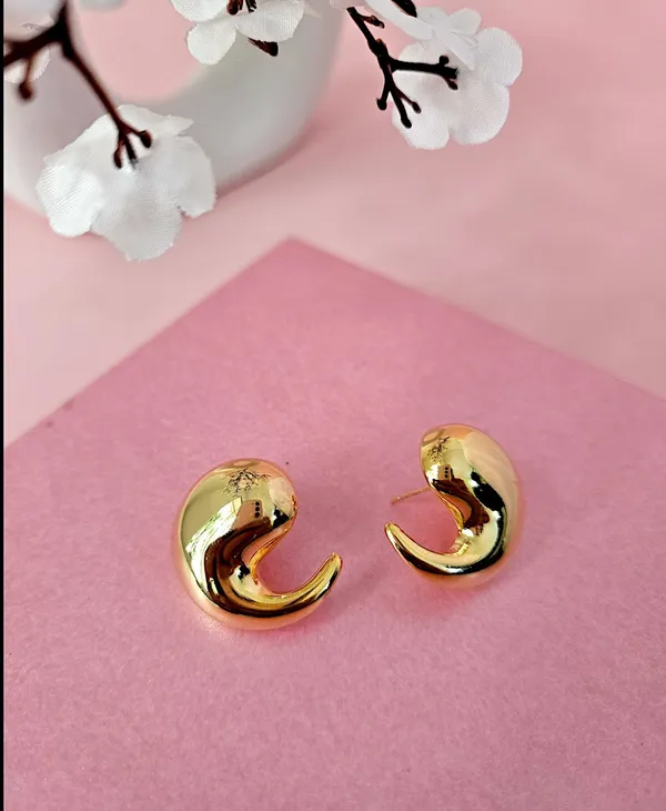 Gold_Plated_18K_Micro_Raindrop_Earrings_For_Women