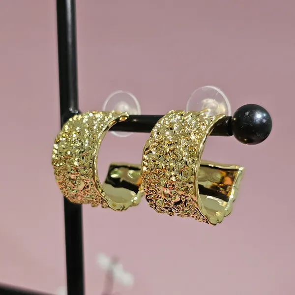 Gold_Plated_18K_Micro_Sunbeam_Hoops_Earrings_For_Women