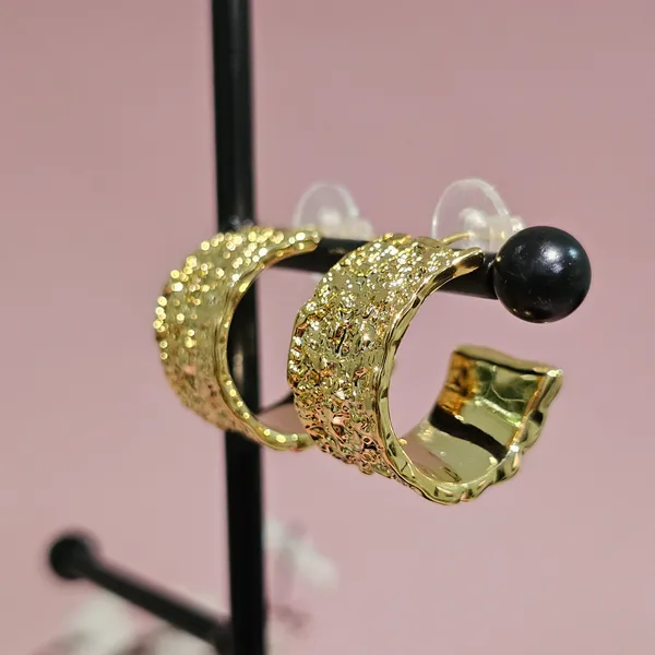 Gold_Plated_18K_Micro_Sunbeam_Hoops_Earrings_For_Women