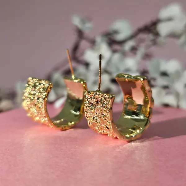 Gold_Plated_18K_Micro_Sunbeam_Hoops_Earrings_For_Women