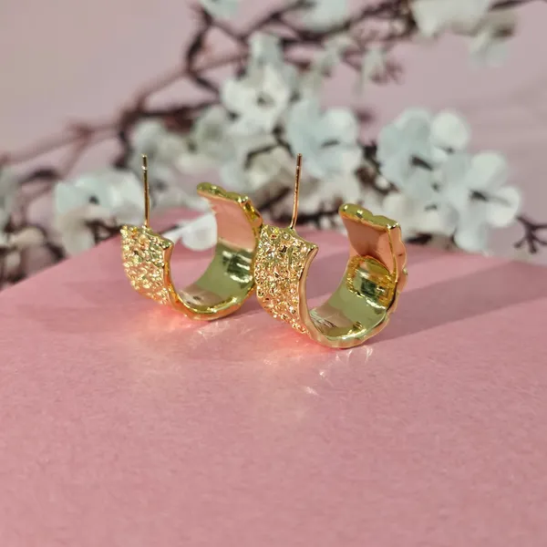 Gold_Plated_18K_Micro_Sunbeam_Hoops_Earrings_For_Women