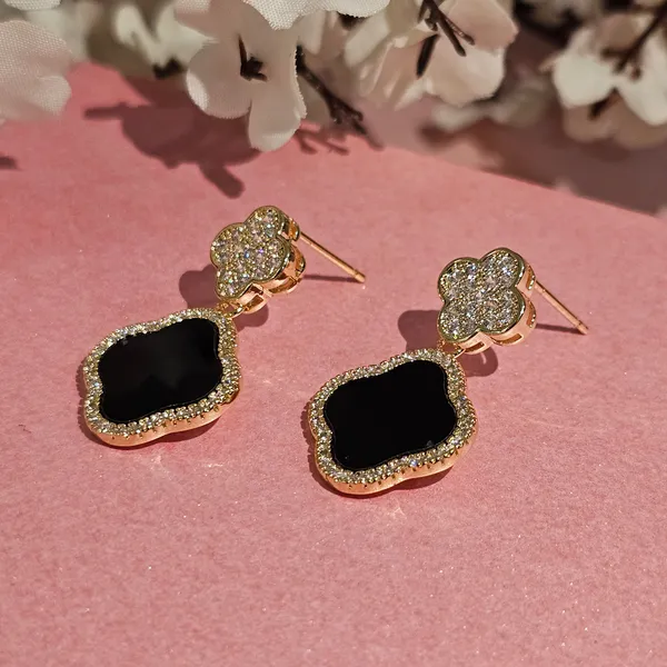 Black_Gold_Plated_18K_Micro_Cascading_Crystals_Earrings_For_Women