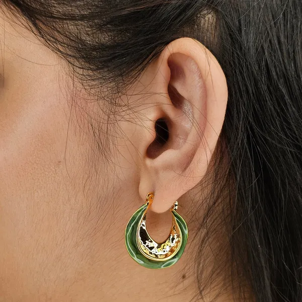 Green_Gold_Plated_18K_Micro_Ruby_Rhythm_Earrings_For_Women