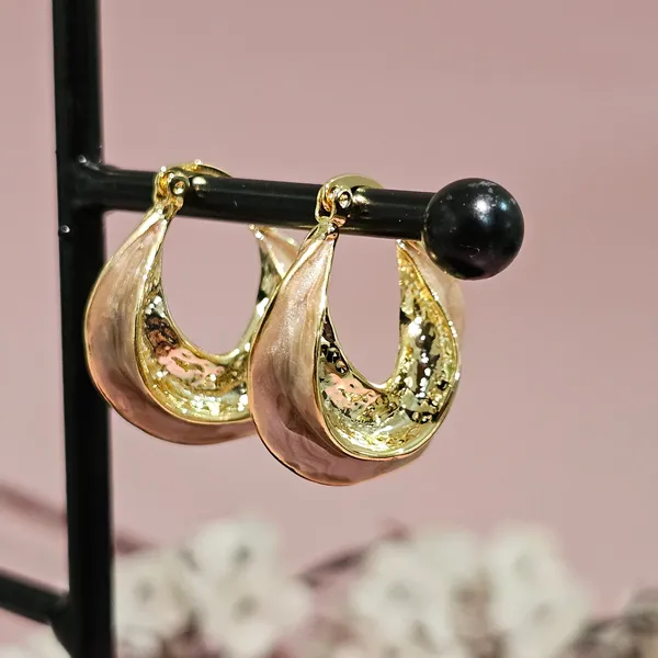 Beige_Gold_Plated_18K_Micro_Ruby_Rhythm_Earrings_For_Women