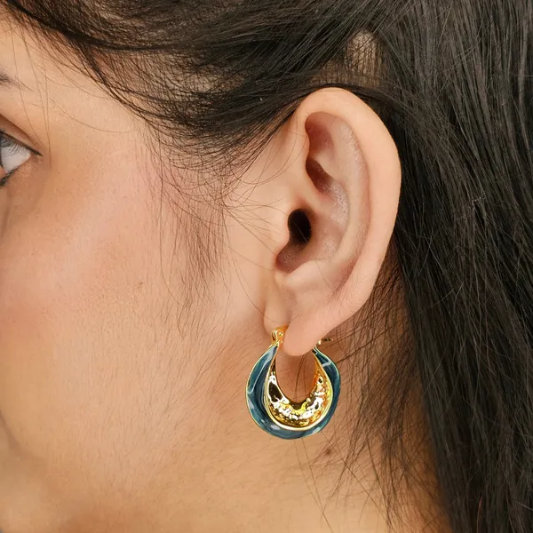 Blue_Gold_Plated_18K_Micro_Ruby_Rhythm_Earrings_For_Women