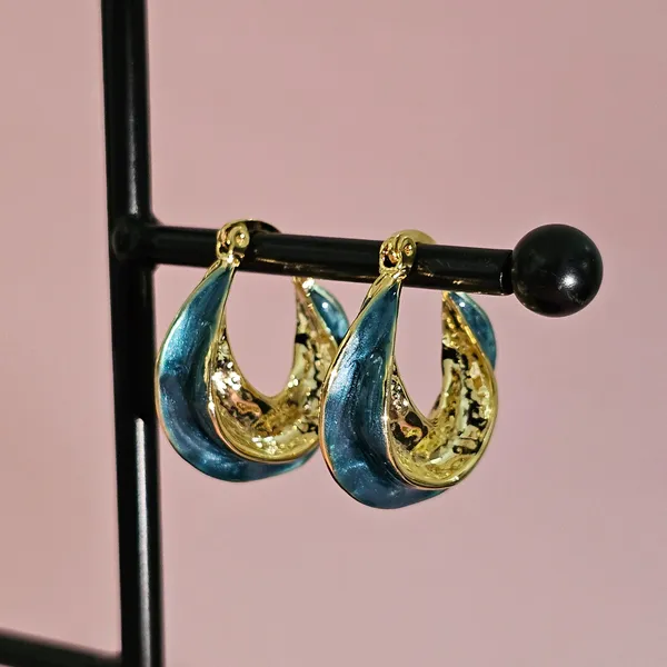 Blue_Gold_Plated_18K_Micro_Ruby_Rhythm_Earrings_For_Women