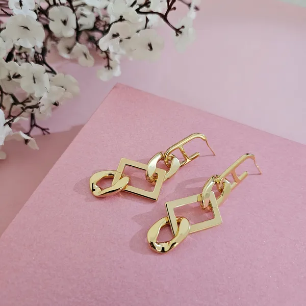 Gold_Plated_18K_Micro_Chain_Earrings_For_Women