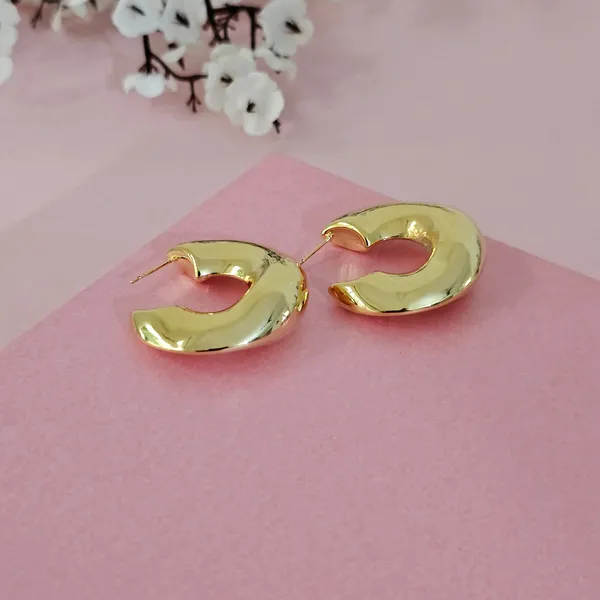 Gold_Plated_18K_Micro_Chunky_Gold_Hoop_Earrings_For_Women