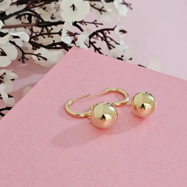 Gold_Plated_18K_Micro_Playful_Double_Ball_Hoop_Earrings_For_Women