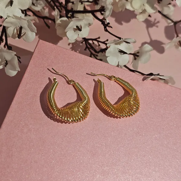 Gold_Plated_18K_Micro_Sunbeam_Spiral_Hoop_Earrings_For_Women