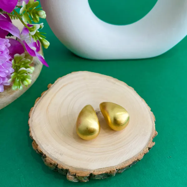Gold_Plated_18K_Micro_Pear_Shape_Studs_For_Women