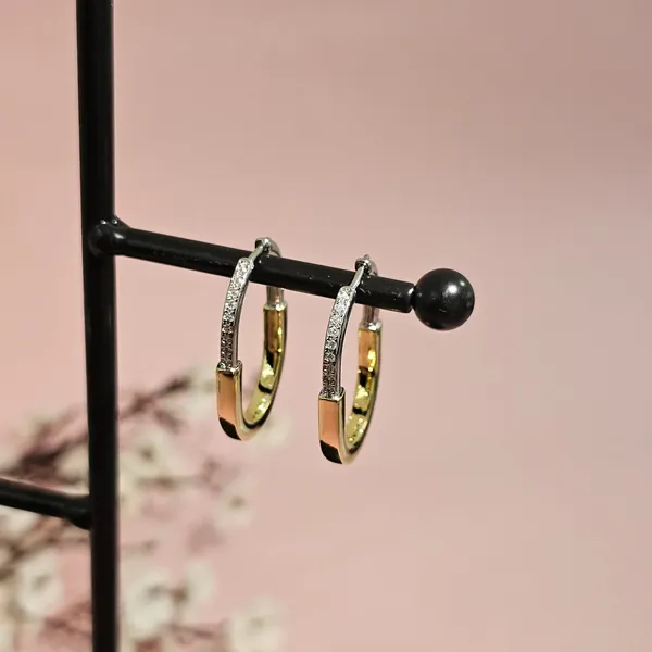Gold_Plated_18K_Micro_Two-Tone_Diamond_Hoop_Earrings_For_Women