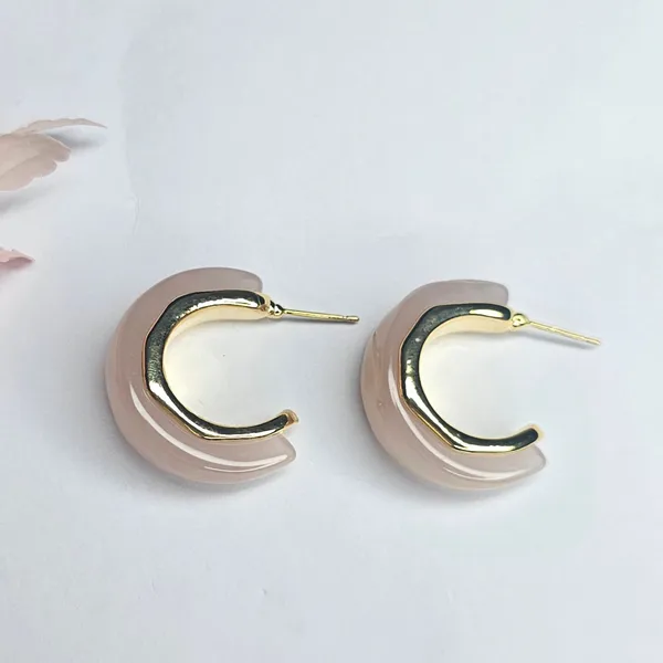 Pink_Gold_Plated_18K_Micro_Blooming_Brilliance_Earrings_For_Women