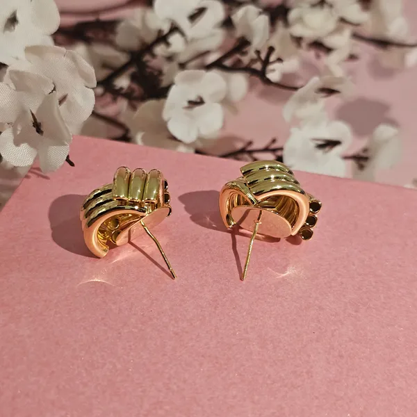 Gold_Plated_18K_Micro_Golden_Knot_Stud_Earrings_For_Women