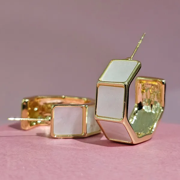 Gold_Plated_18K_Micro_Pearl_Square_Hoops_For_Women